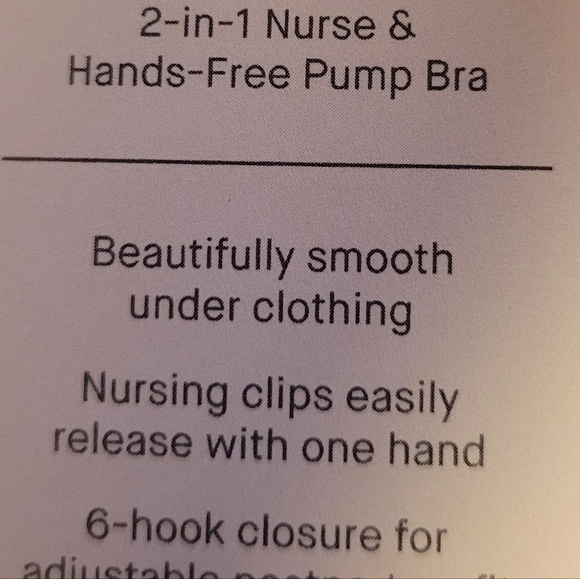 Black bra, NWT nursing pumping bra - Picture 3 of 7